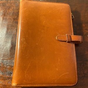 COACH Brown Leather Organizer Agenda Planner